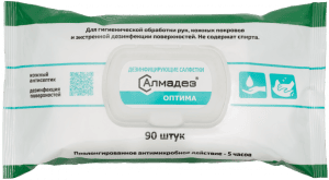Алмадез-Оптима — дезинфицирующие салфетки — упаковка